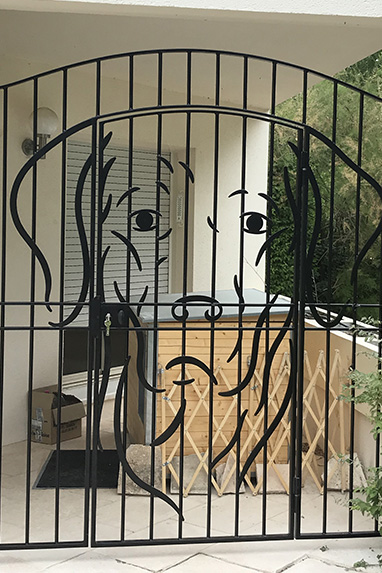 Image de Portail décoratif en fer forgé